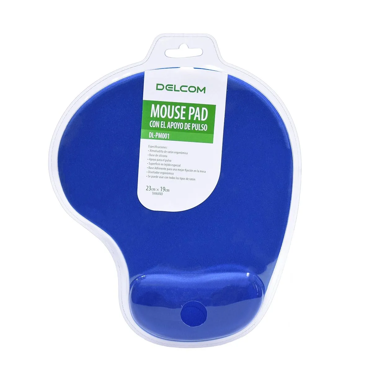 GENERICO - Mouse Pad Base Escritorio Con Almohadilla En Gel - NEGRO