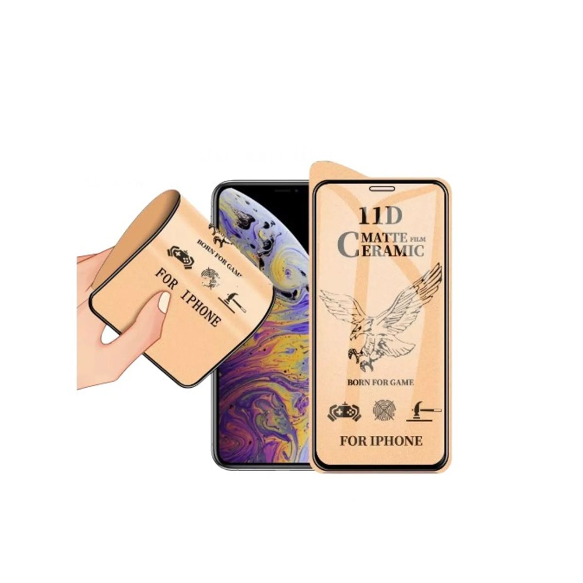 GENERICO - Mica de cerámica Mate para iPhone 12 PRO