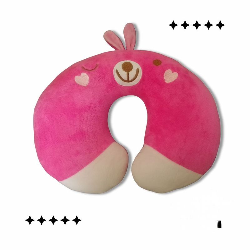 GENERICO - Almohada Rosada De Animalito Kawai Para Cuello