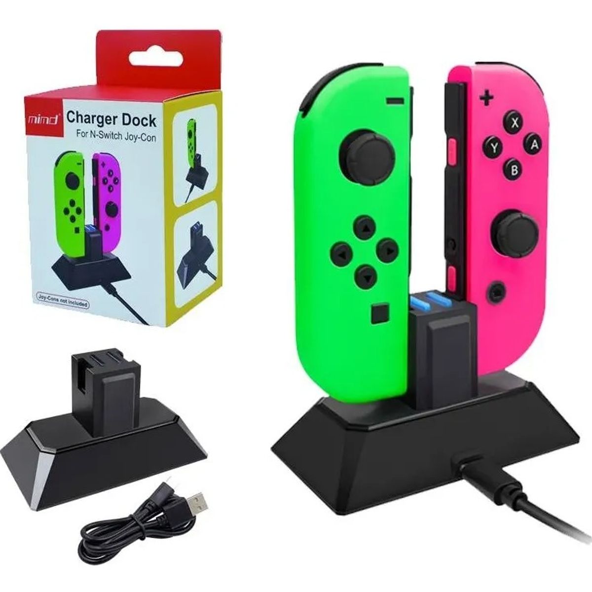 MIMD - Cargador Para Mandos De Nintendo Switch Oled Cargador Joycon