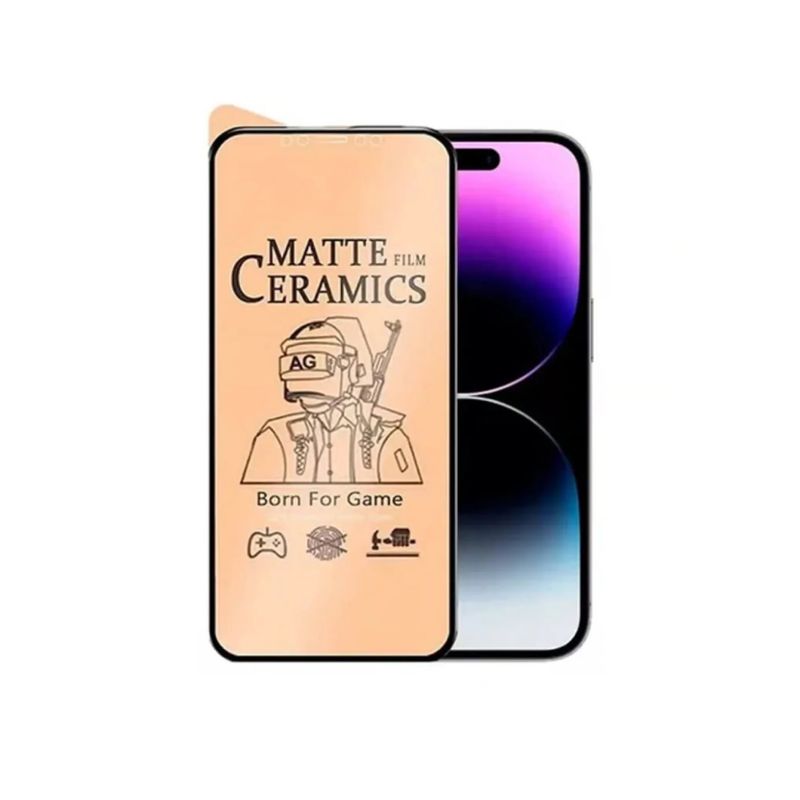 GENERICO - Mica de cerámica Mate para iPhone 15 PRO MAX