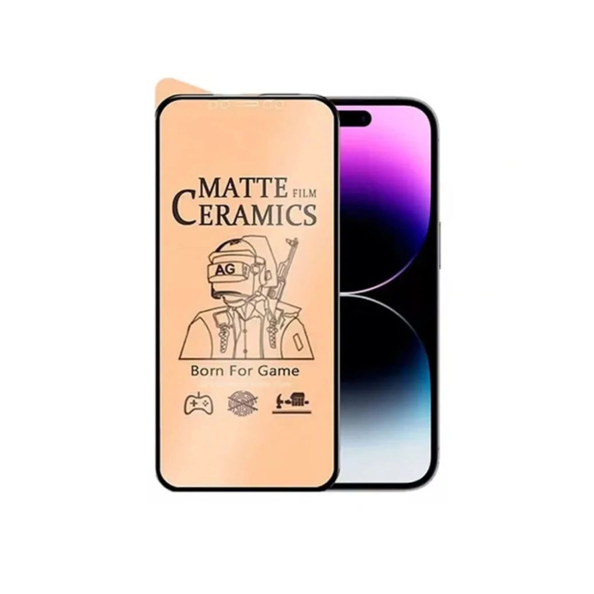 GENERICO - Mica de cerámica Mate para iPhone 13 PRO MAX