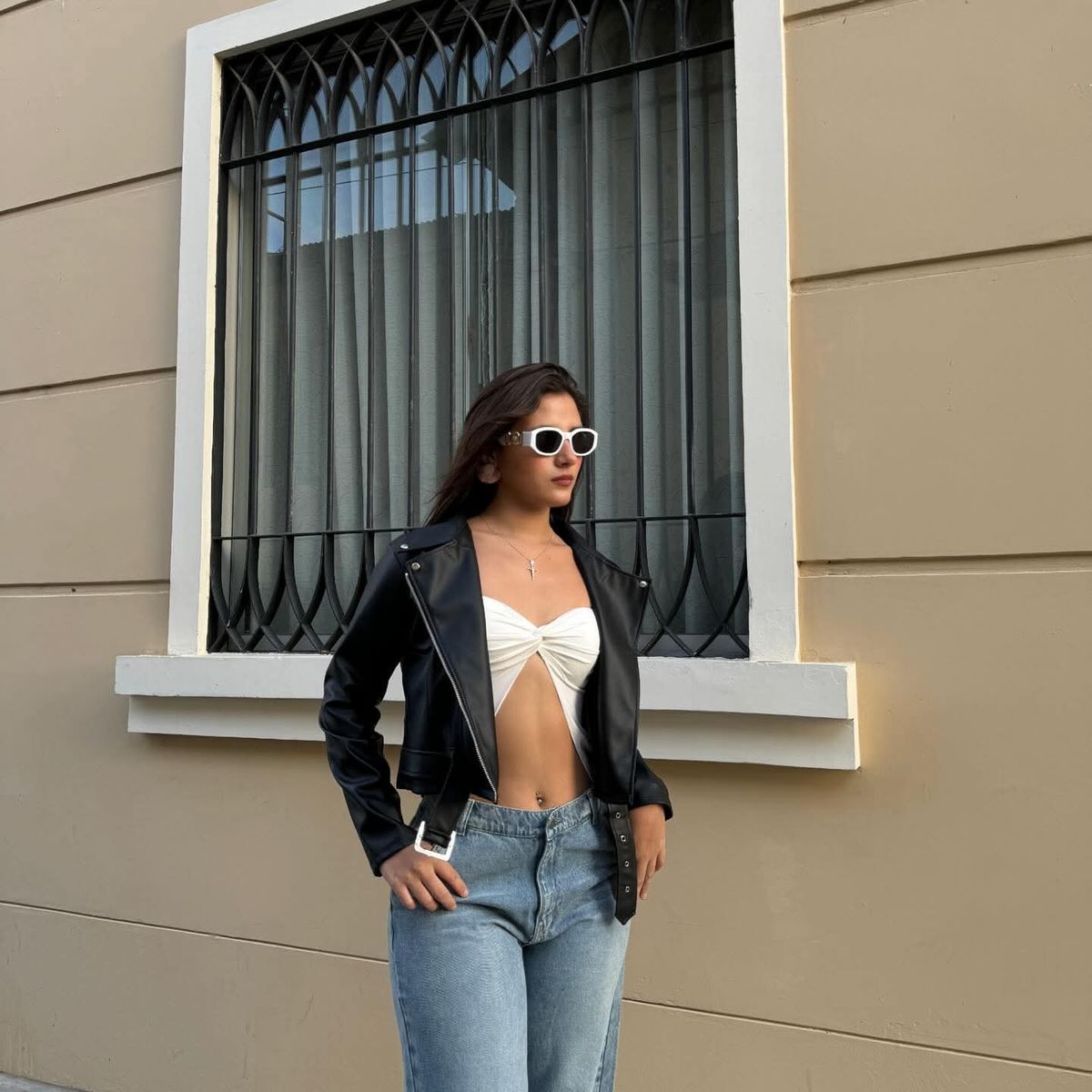 GENERICO - CASACA INVIERNO OTOÑO URBANA BIKER DAMA