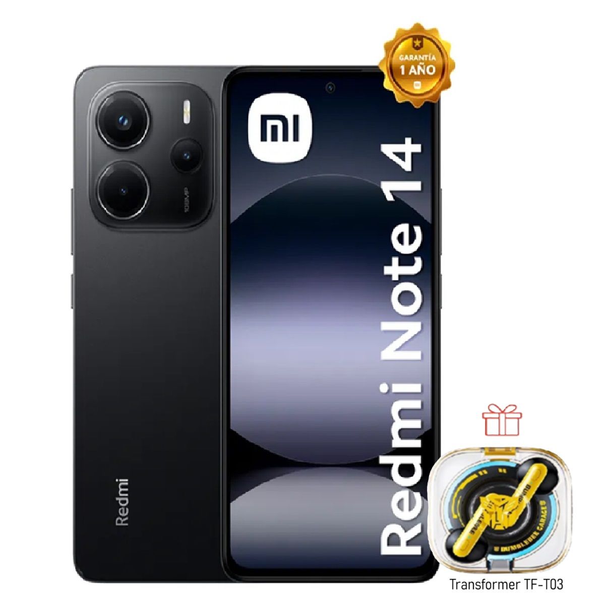 XIAOMI - Xiaomi Redmi Note 14 – 6GB RAM + 128GB ROM – Midnight Black