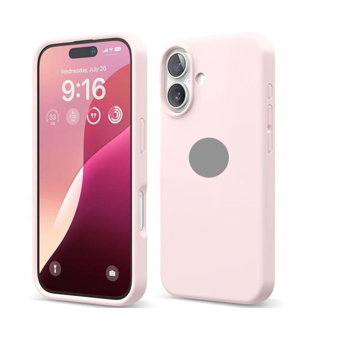 GENERICO - SILICONA PARA IPHONE 16 COLOR NUDE