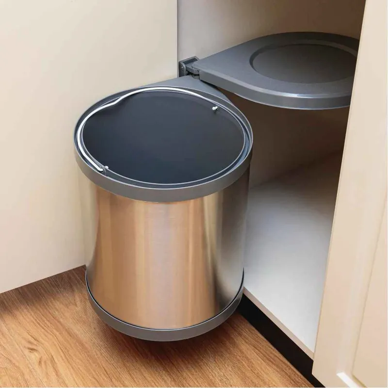 MAS CASA MOBILIARIO Y ACCESORIOS - Tacho de basura de acero 14L Más Casa Perú