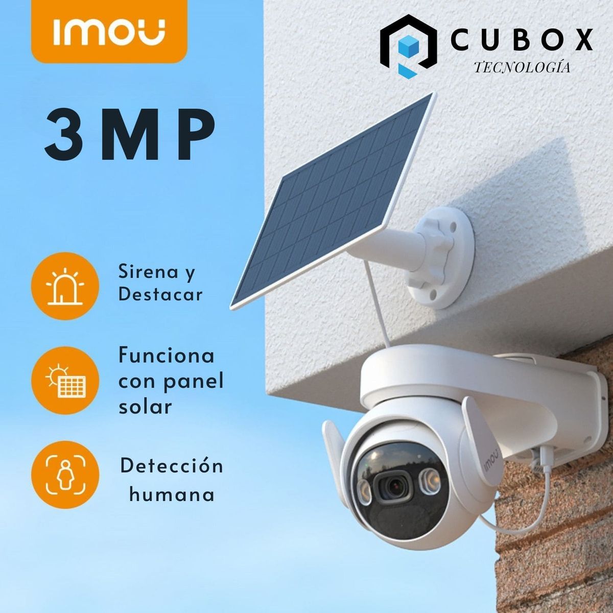 IMOU - Cámara WiFi IMOU Cell PT 3MP - 2K 15000 MmAh