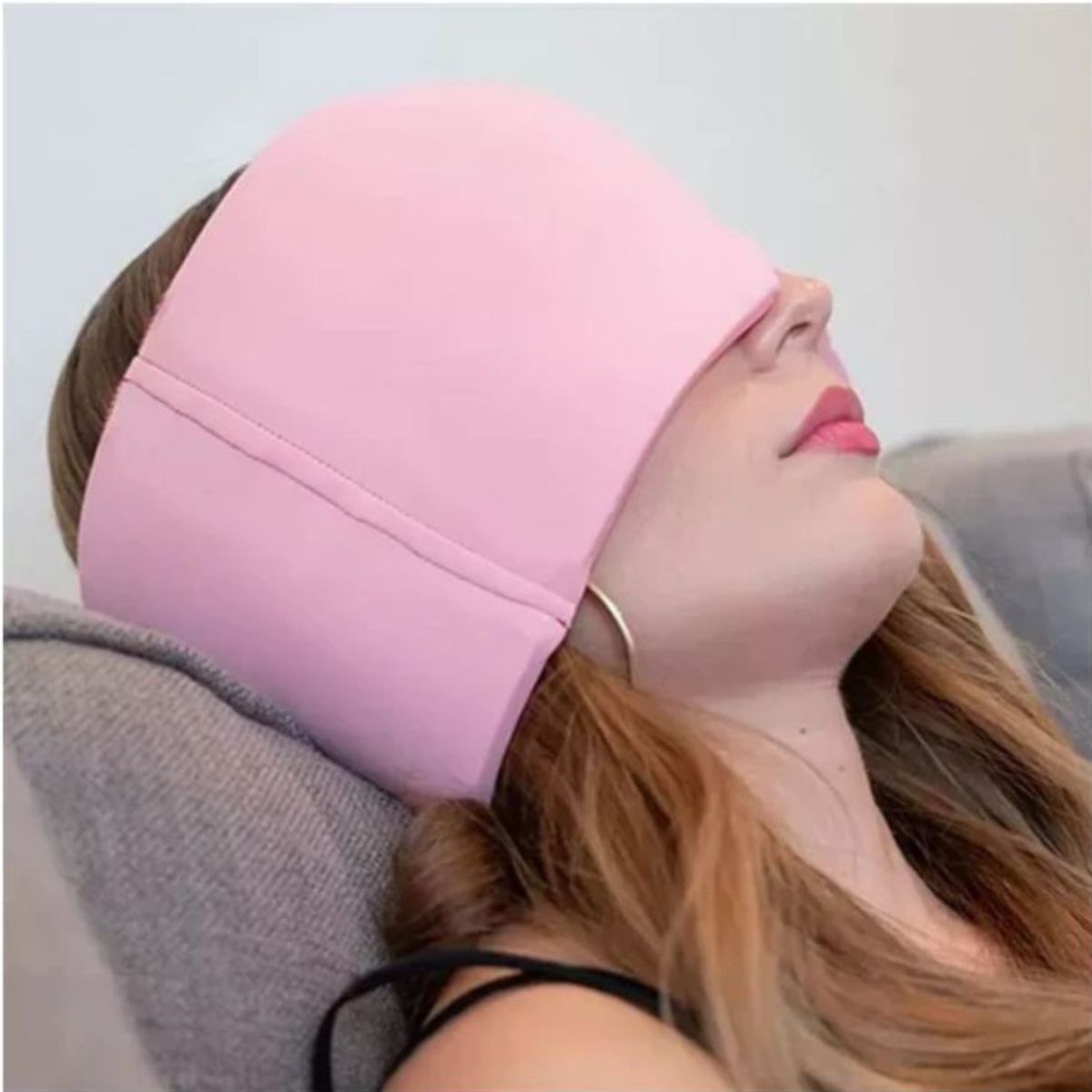 GENERICO - Gorro Terapéutico Para El Alivio Para El Dolor De Cabeza-Rosado