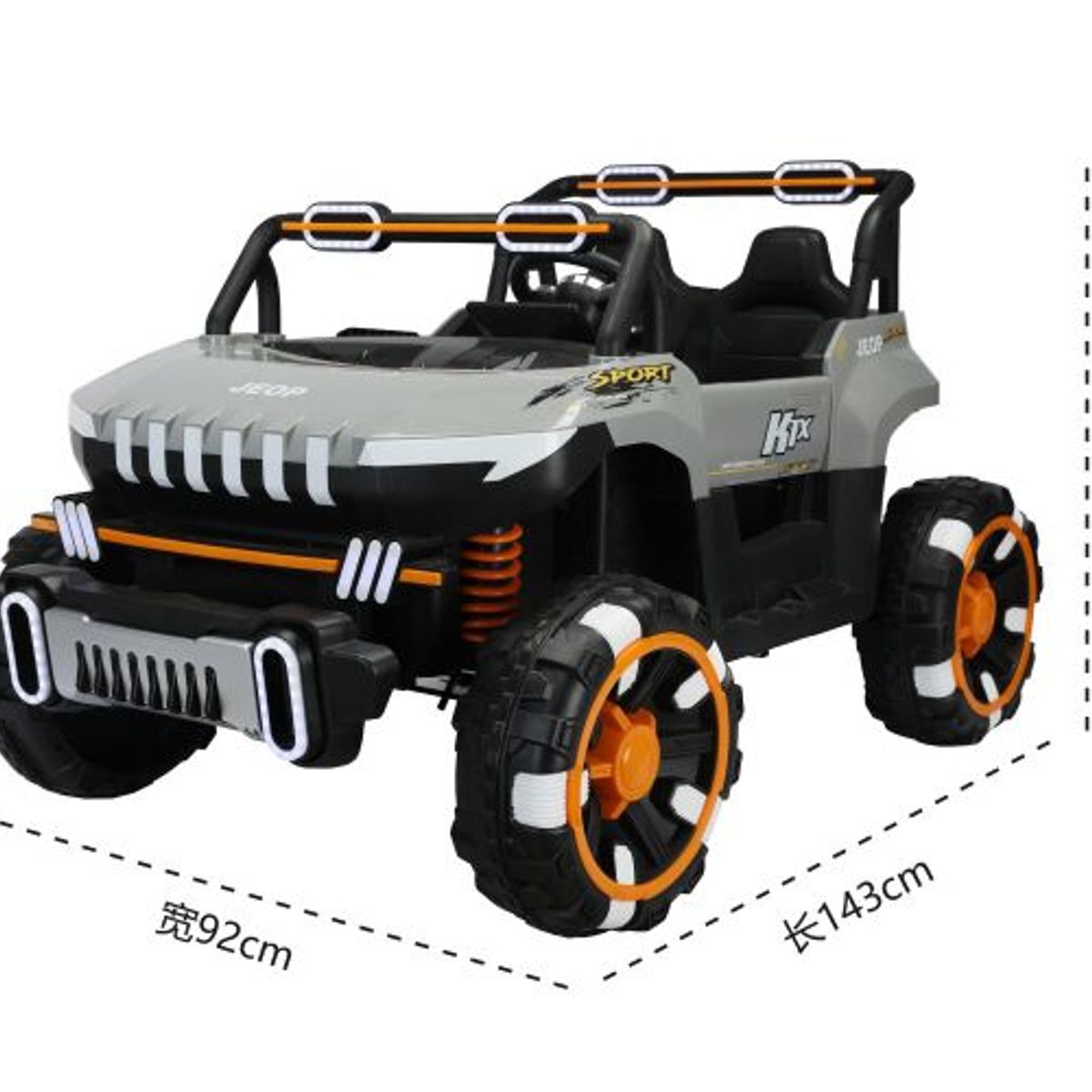 GENERICO - Carro Demoledor 4x4 a batería para niños 12V