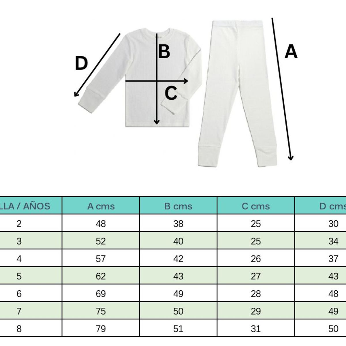 MINT MINT BABY - Pijama 2 piezas Niño Algodón Mint Mint Baby