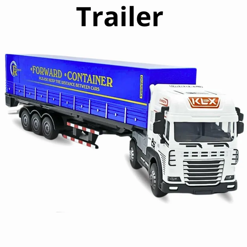 GENERICO - Tráiler Camión Contenedor de carga Colection Blanco