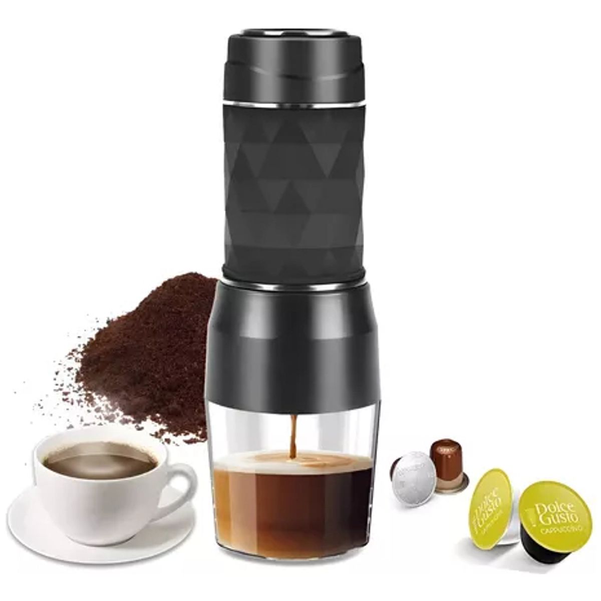 U BUY - Cafetera Manual Portátil Mini Espresso Handheld Tres