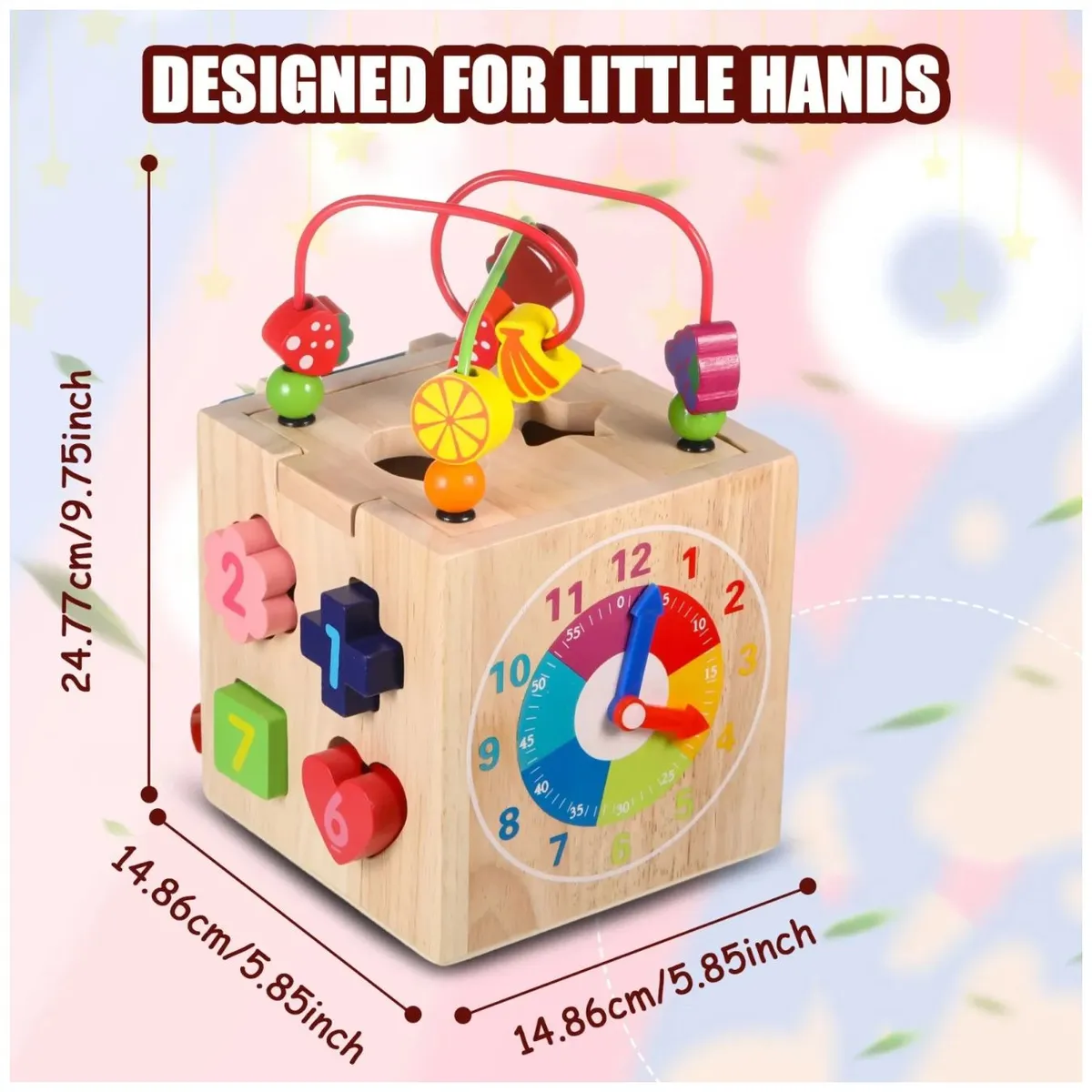 GENERICO - Cubo Montessori Explorador 8 en 1 para Bebé