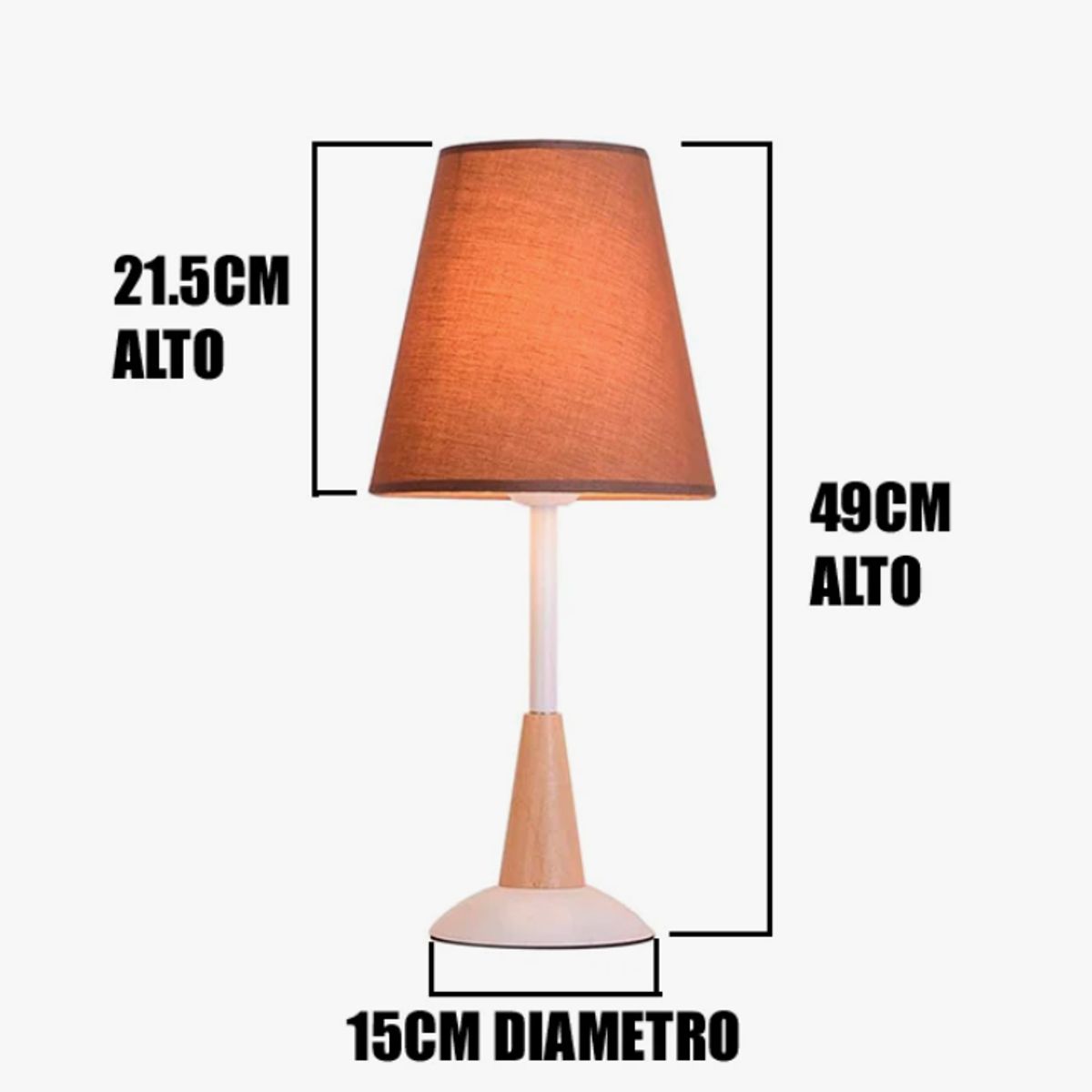 GENERICO - Lámpara de Mesa White Led