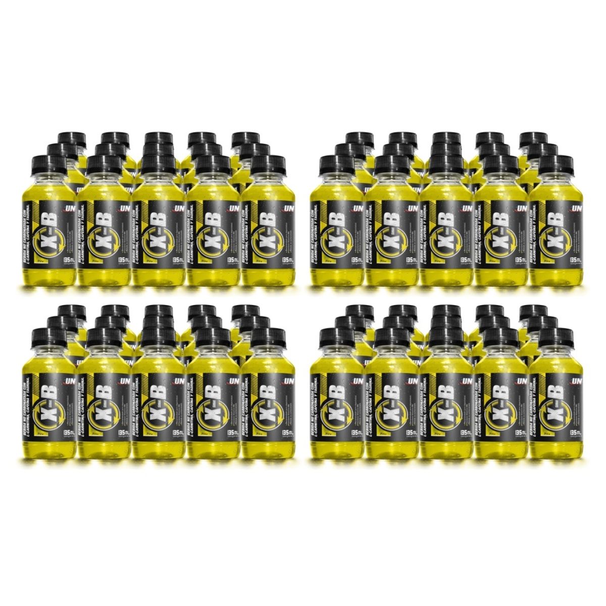 UNIVERSE NUTRITION - Quemador de grasa XB 4 Paquetes De 15 Botellas 135ml L-Carnitina Piña