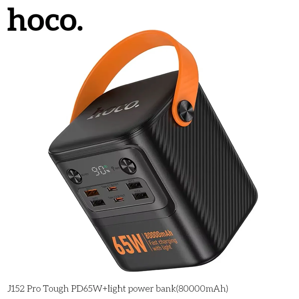 HOCO - Bateria Portatil 80000mha 65W Carga Rapida Hoco Premiun J152 Pro
