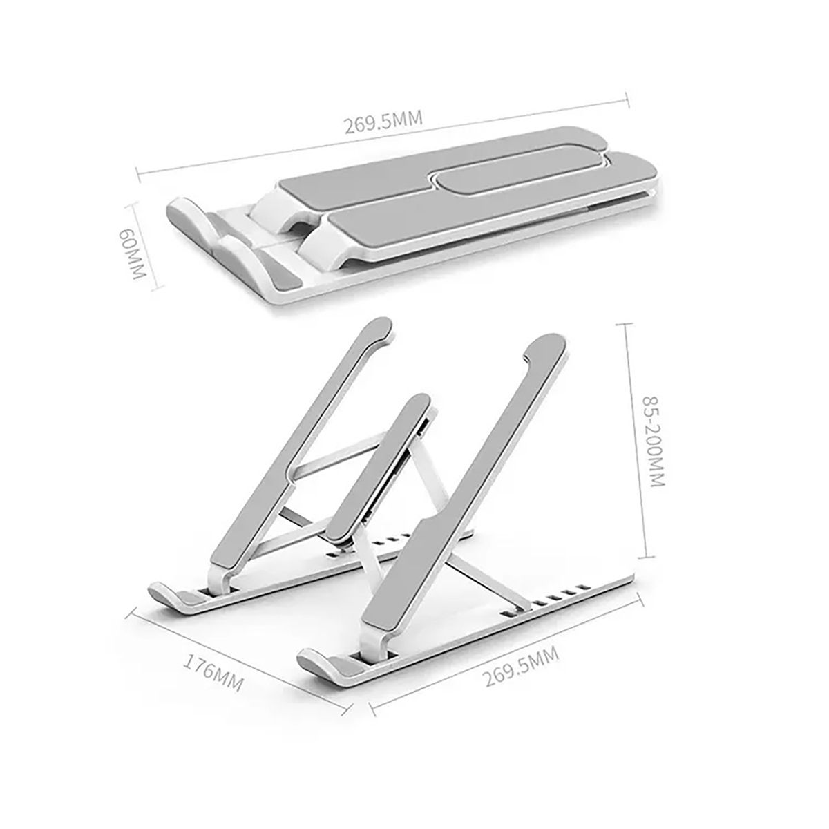 GENERICO - Soporte o base plegable para Laptop - ligero fácil de llevar - Rosado