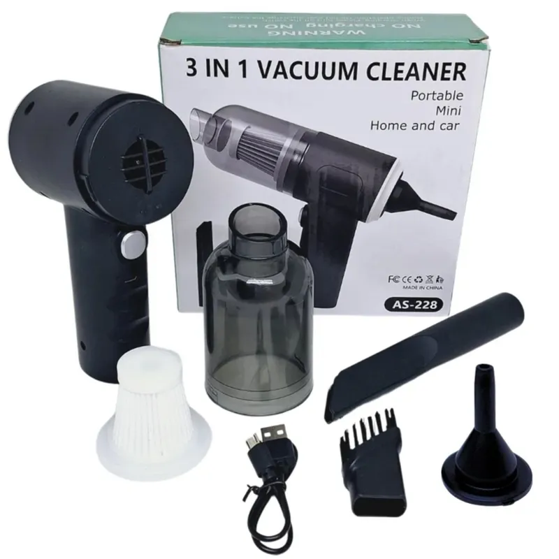 GENERICO - Aspiradora Inalámbrica Recargable Para Carro 3 en 1 AS-228