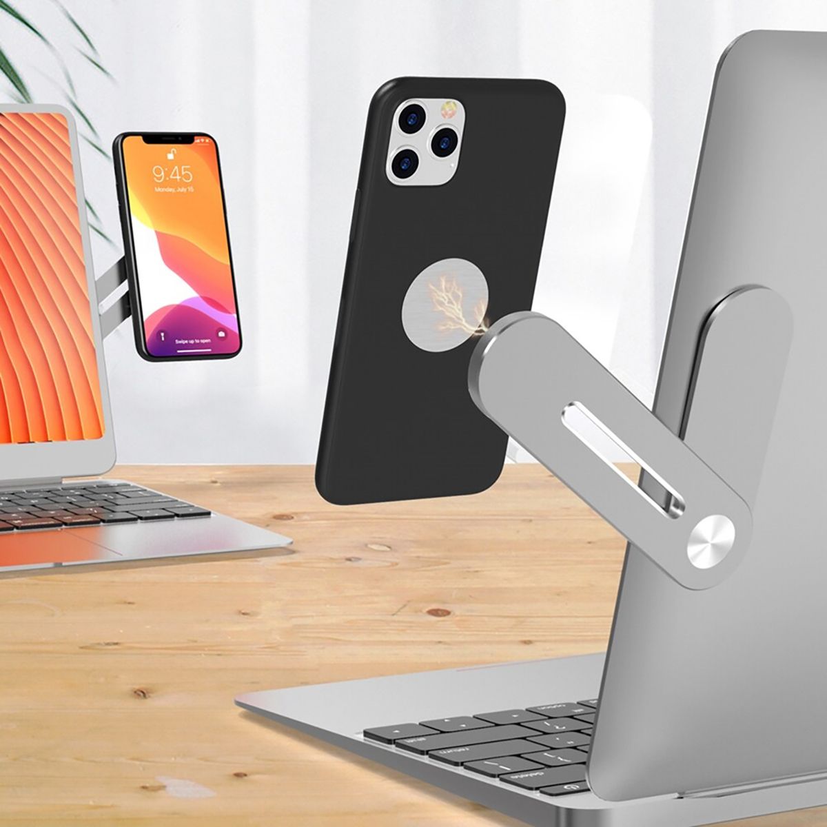 GENERICO - Holder o Soporte Magnético con brazo regulable para  Laptops Y Celular