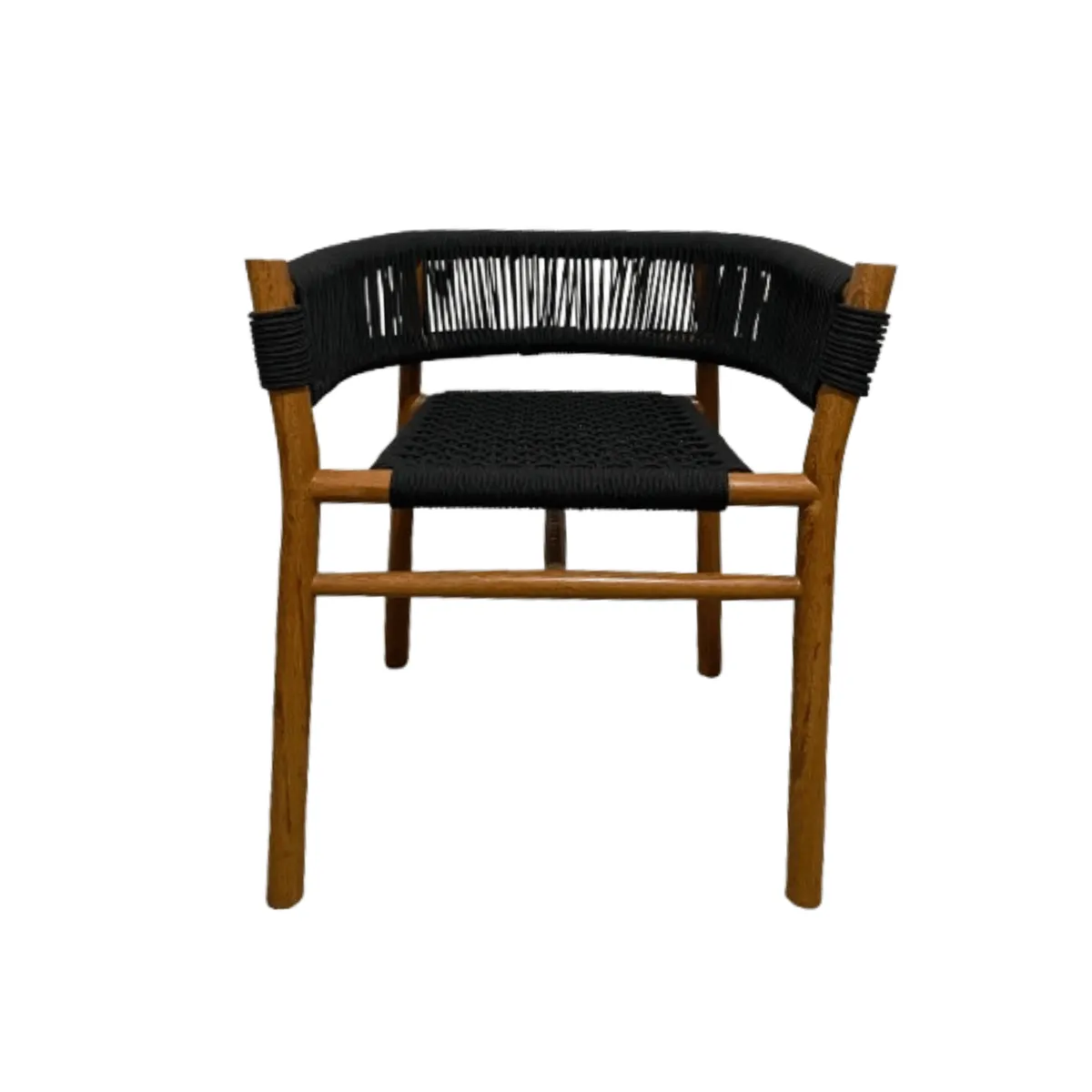 GENERICO - Silla Kim - Madera Huayruro Color Negro Tejido