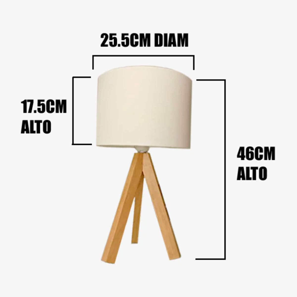 GENERICO - Lámpara de Mesa Wood Led