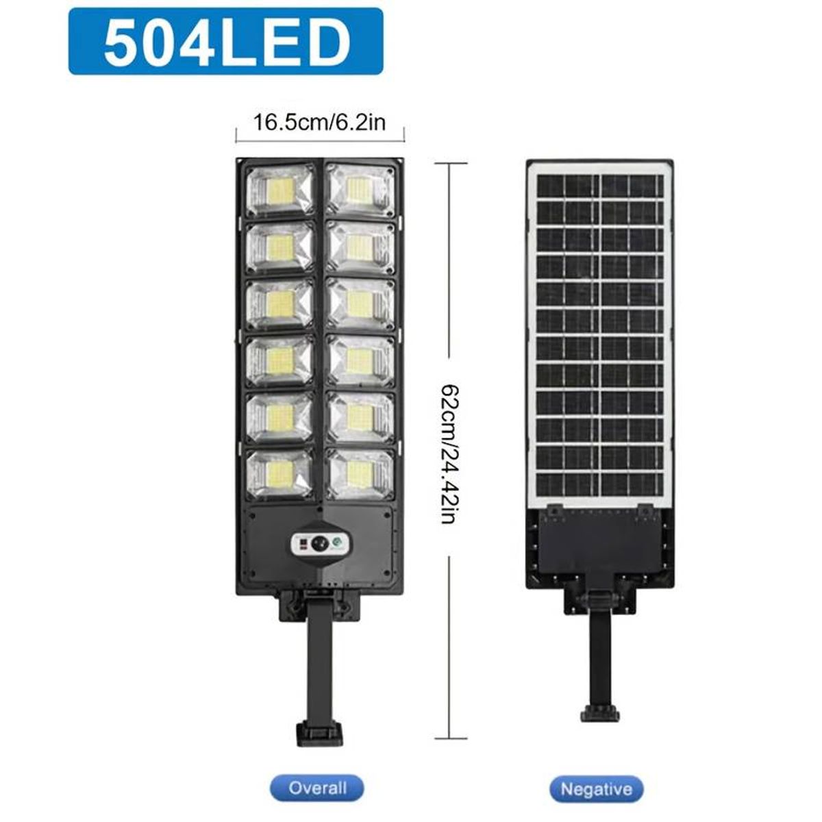 QUICK - 1 paquete de luces solares LED 504 superbrillantes para iluminación de jardín