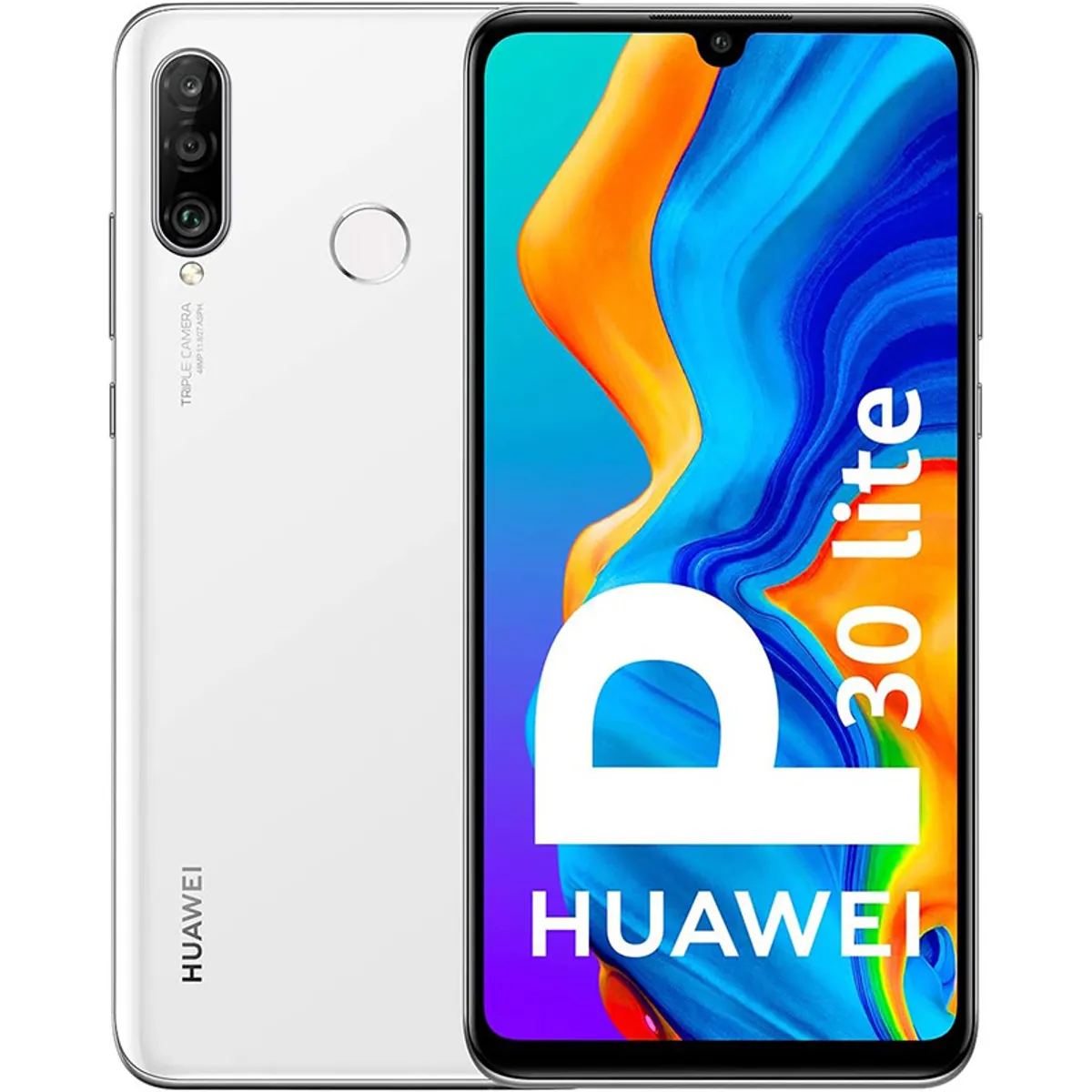 HUAWEI - Huawei P30 Lite 4GB+128GB Blanco Dual-SIM MAR-LX1A Reacondicionado