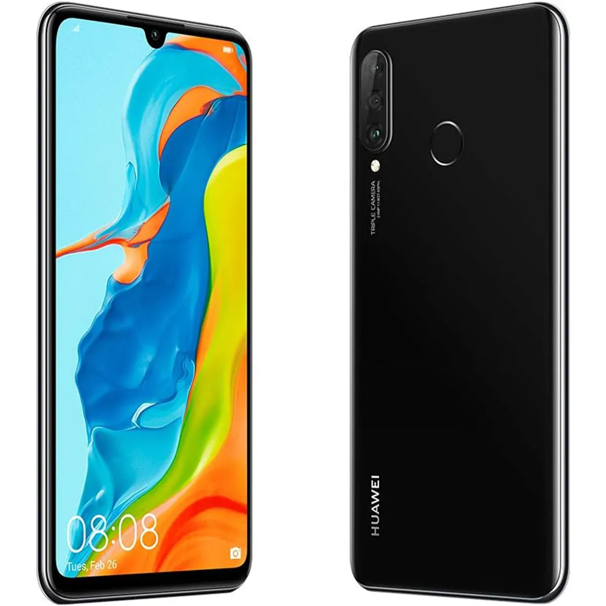 HUAWEI - Huawei P30 Lite 4GB+128GB Negro Dual-SIM MAR-LX1A Reacondicionado