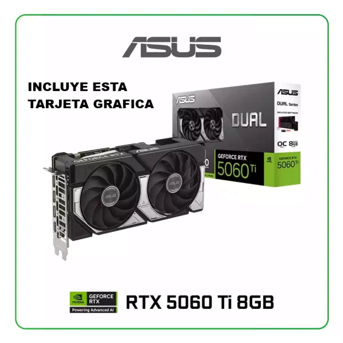 INTEL - Computadora PC Gamer RYZEN 7 5700X RAM 32GB SSD 1TB GRAFICA RTX 5060TI 8GB