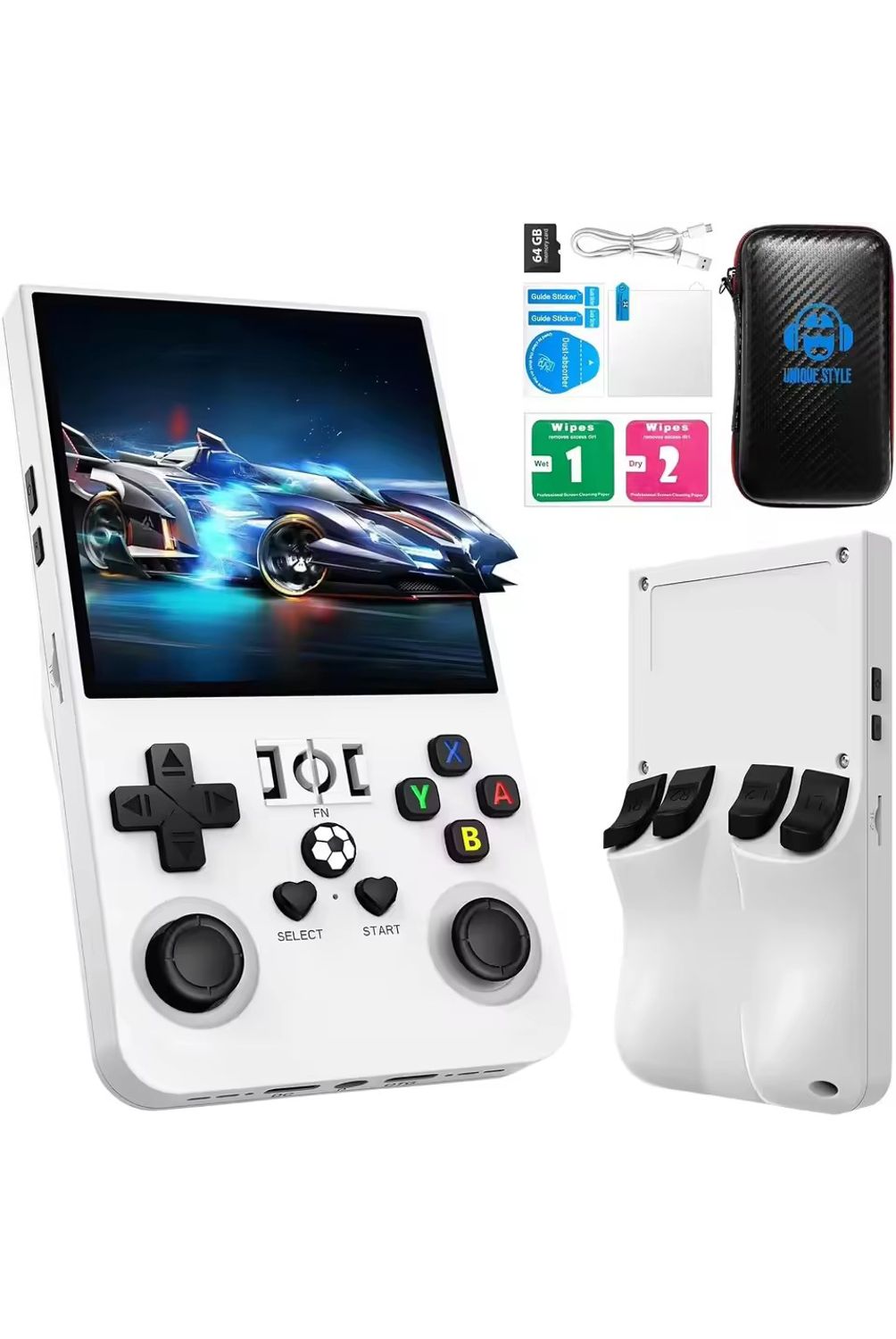Consola Retro R36MAX 2025 Con Pantalla IPS 4K De 4 Pulgadas - 10000 Juegos Clásicos Y Sistema Linux De Código Abierto, Batería De 4000 MAh