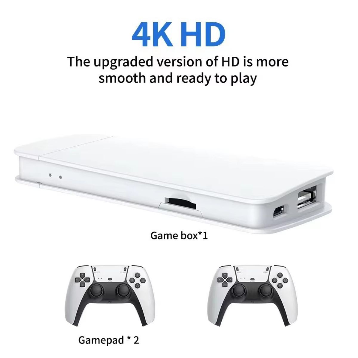CORRERREY - Consola de videojuegos 24G 4K HD 20000+ juegos clásicos 64Gb