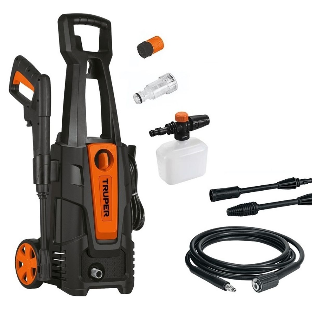 TRUPER - Hidrolavadora 1800 psi Alta presión 1500W 336L/H Truper