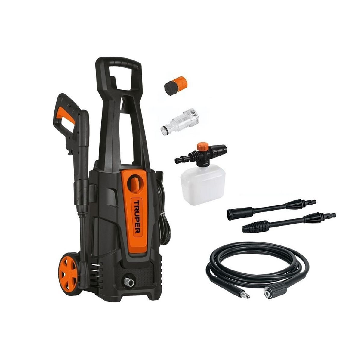 TRUPER - Hidrolavadora 1800 psi Alta presión 1500W 336L/H Truper