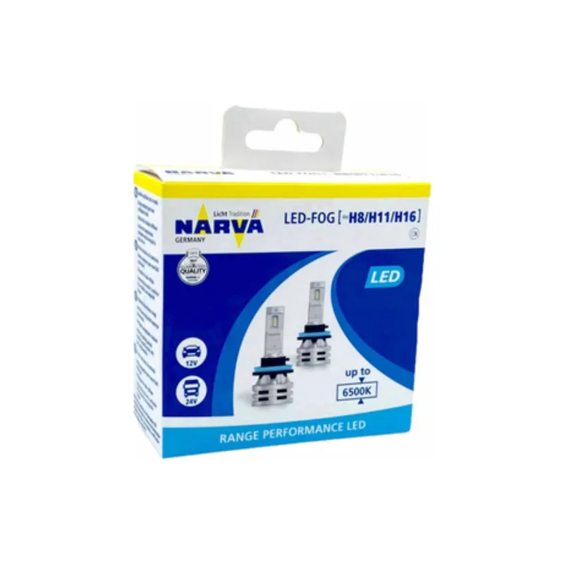 NARVA - Focos LED Para Auto Coche NARVA Fog LED H8 H11 H16
