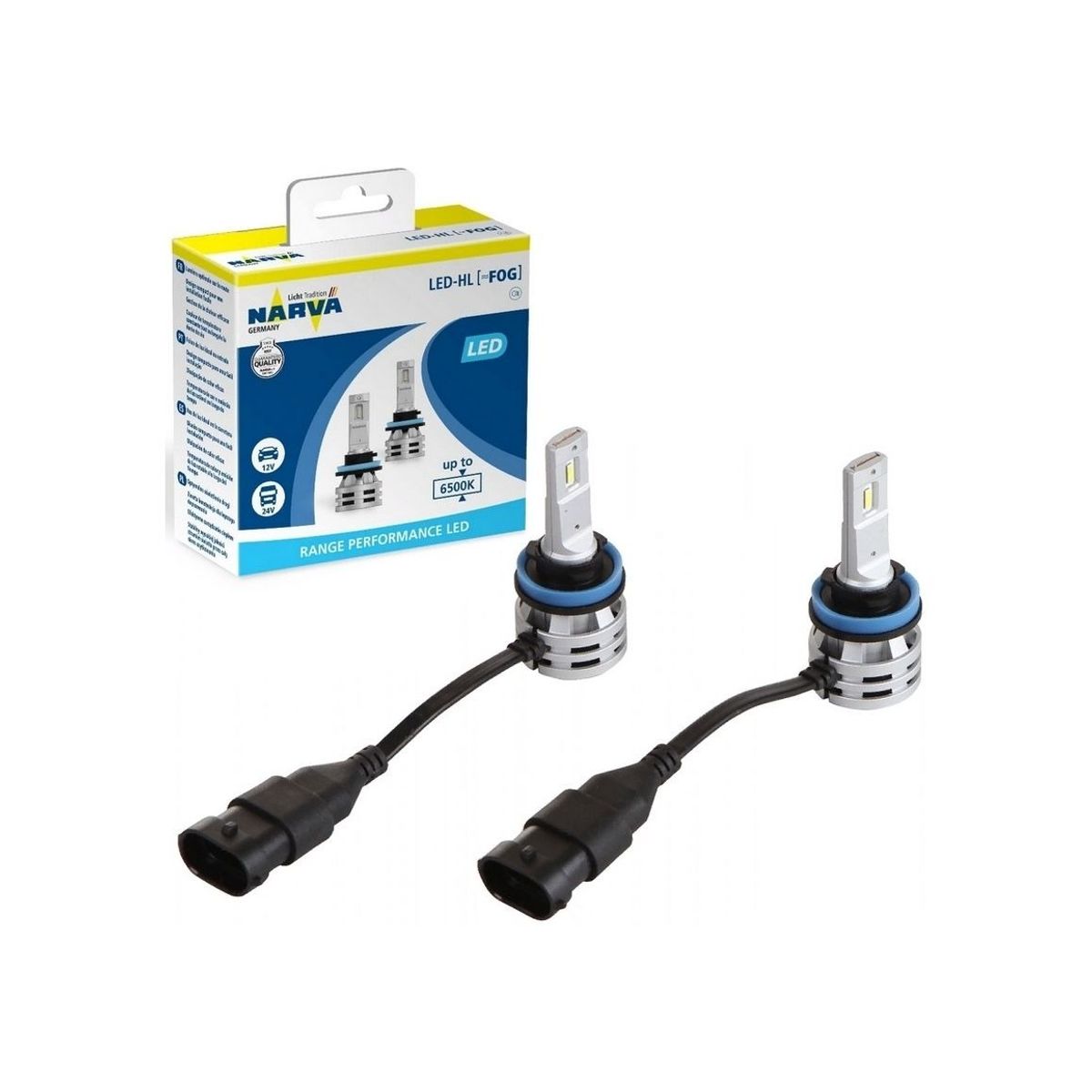 NARVA - Focos LED Para Auto Coche NARVA Fog LED H8 H11 H16