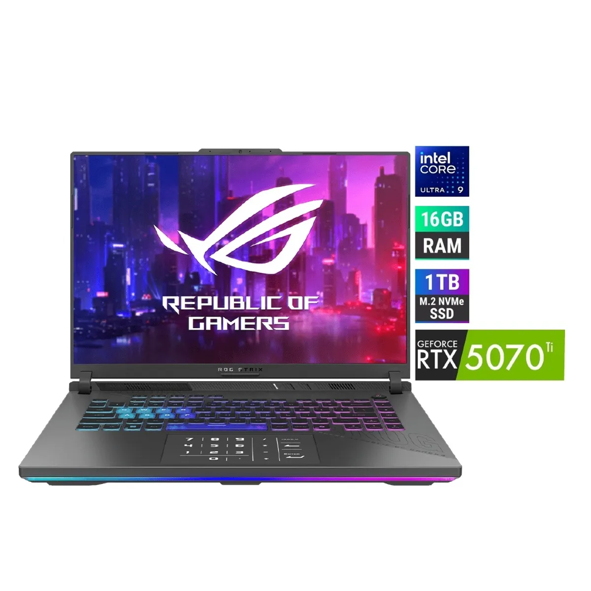 ASUS - Laptop ASUS ROG Strix G18 (2025) U9 16GB 1TB 5070 Ti 12GB