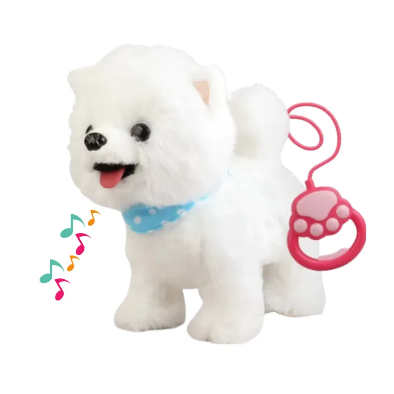 GENERICO - Perro Premium Blanco Musical Electrónico Interactivo y Dinámico