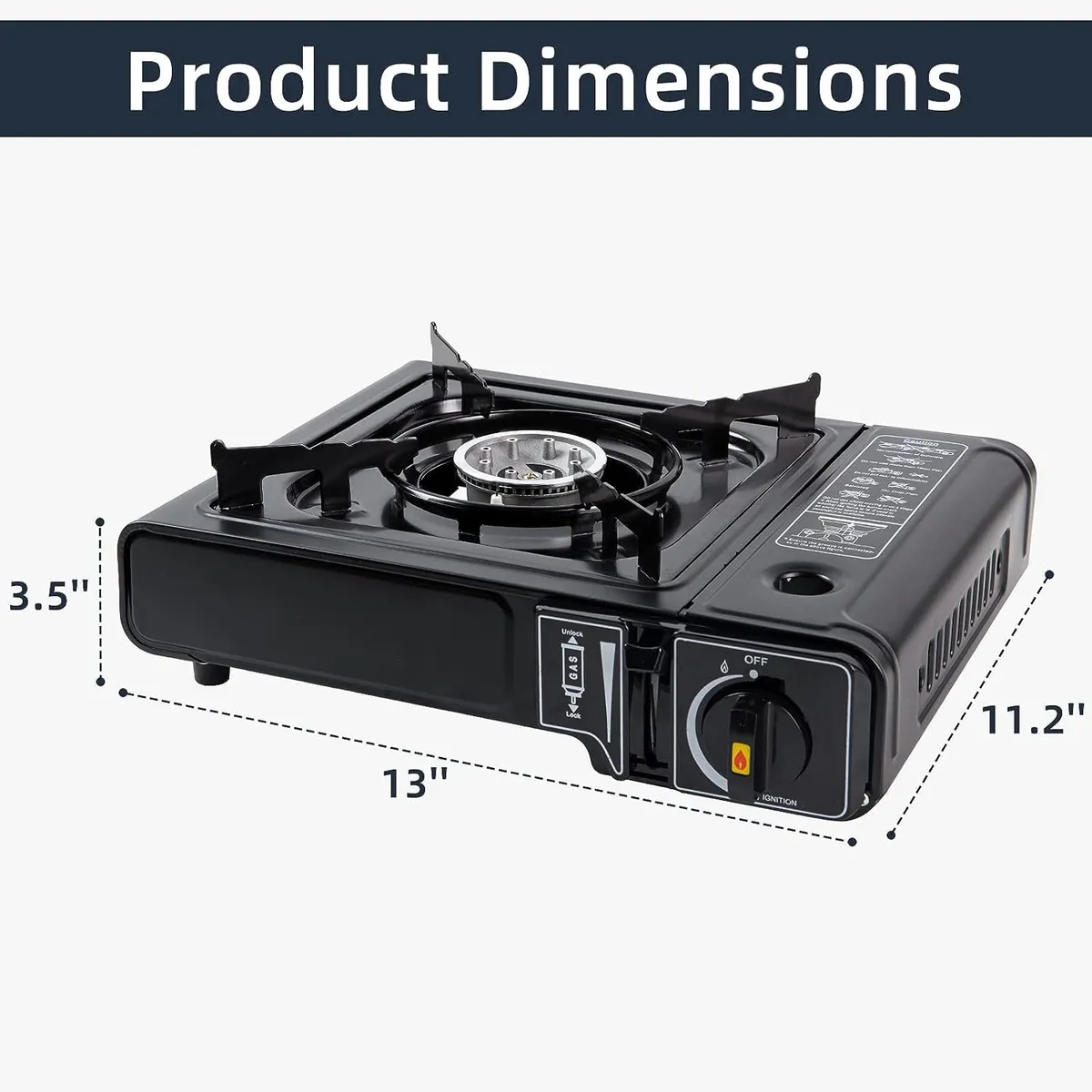 OEM - Mini Cocina Portatil Camping Campamento Dual Gas Butano