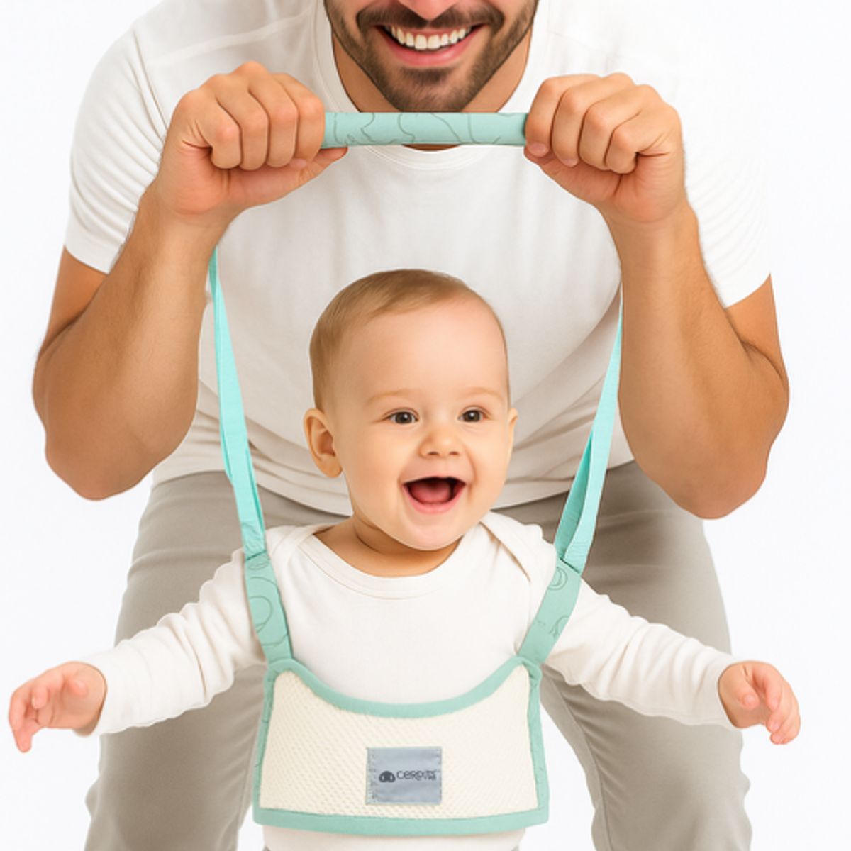 GENERICO - Andador Arnés para Bebé Doble Hombro Verde