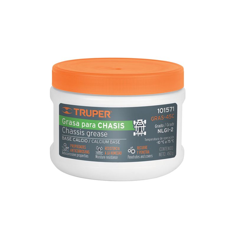 TRUPER - Grasa Lubricante de Calcio de 450 Gr Truper