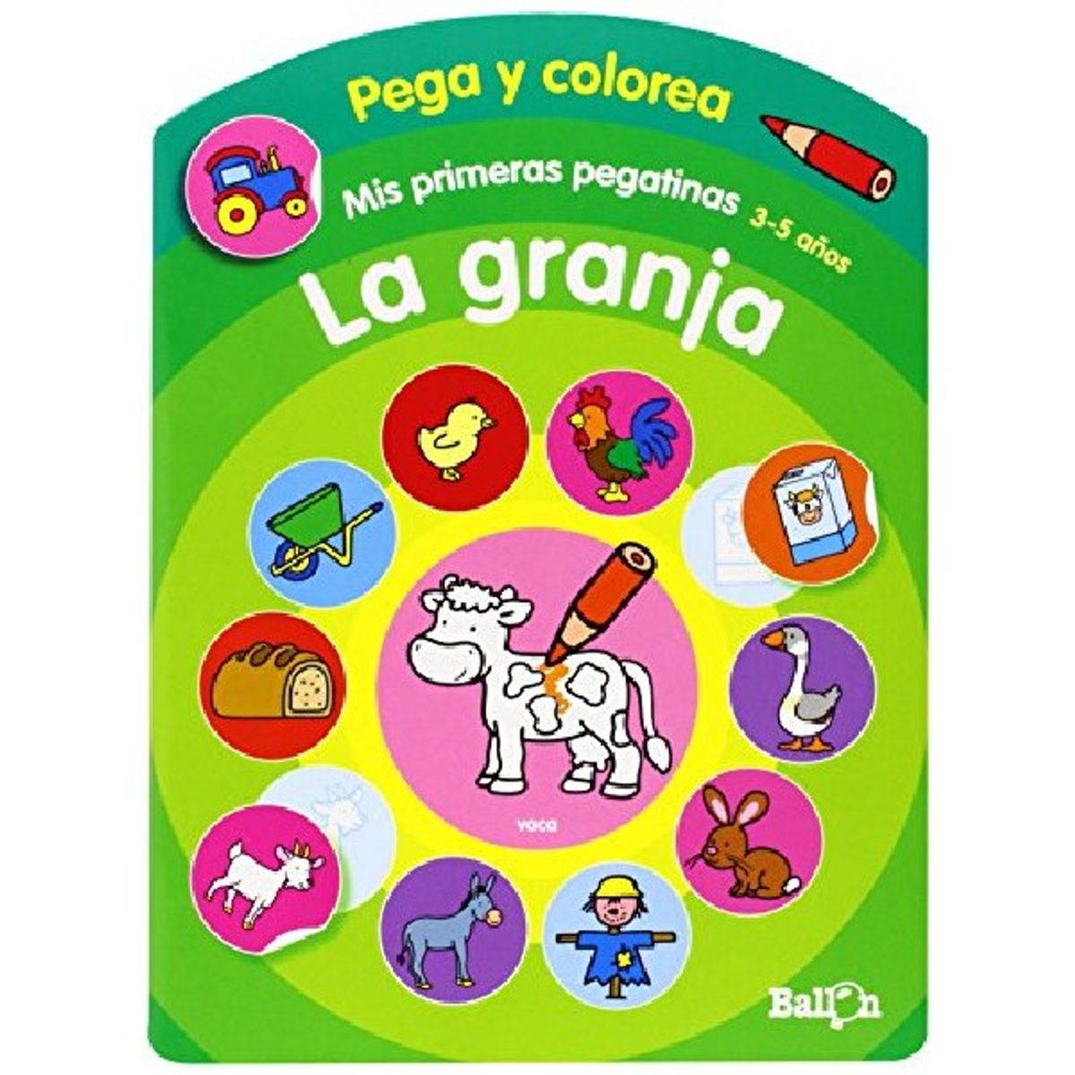 GENERICO - COLOREA Y PEGA LIBRO DE ACTIVIDADES LA GRANJA