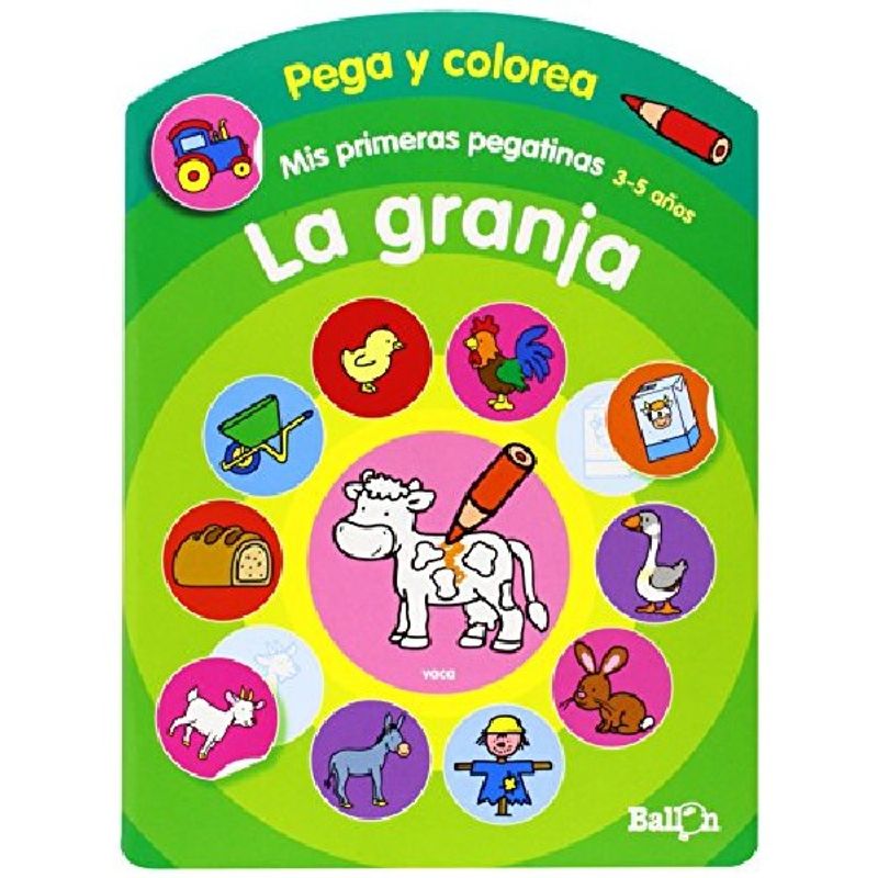 GENERICO - COLOREA Y PEGA LIBRO DE ACTIVIDADES LA GRANJA