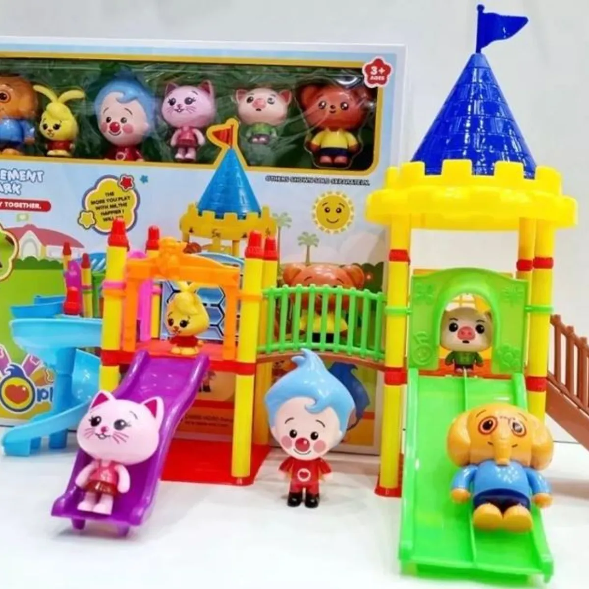 GENERICO - Parque De Diversiones Plim Plim Incluye 6 Personajes