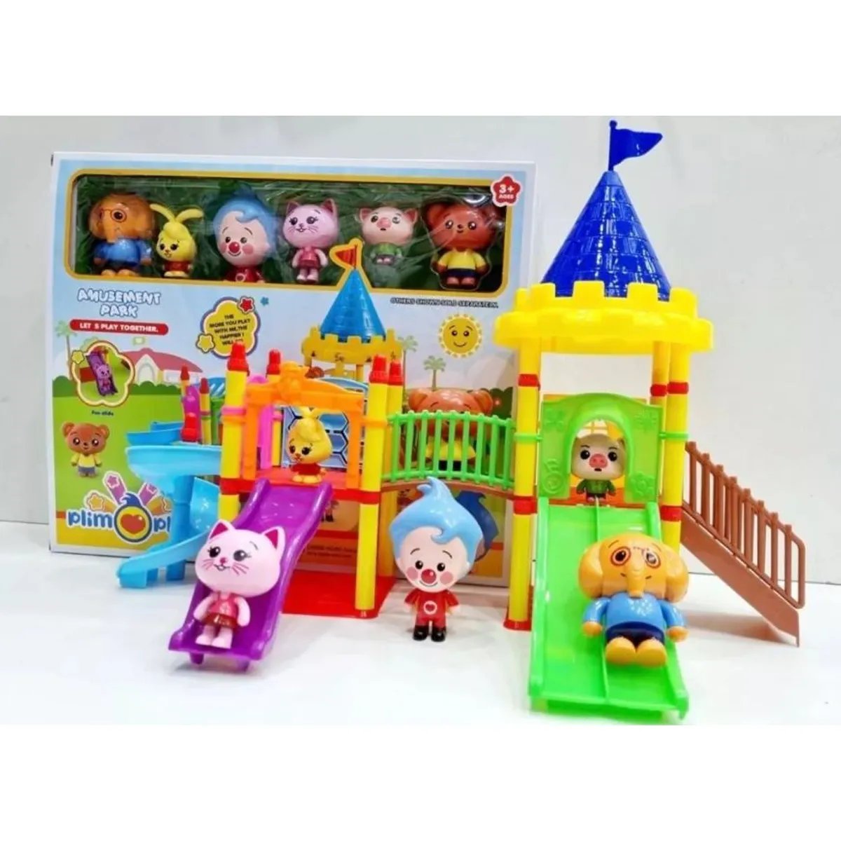 GENERICO - Parque De Diversiones Plim Plim Incluye 6 Personajes