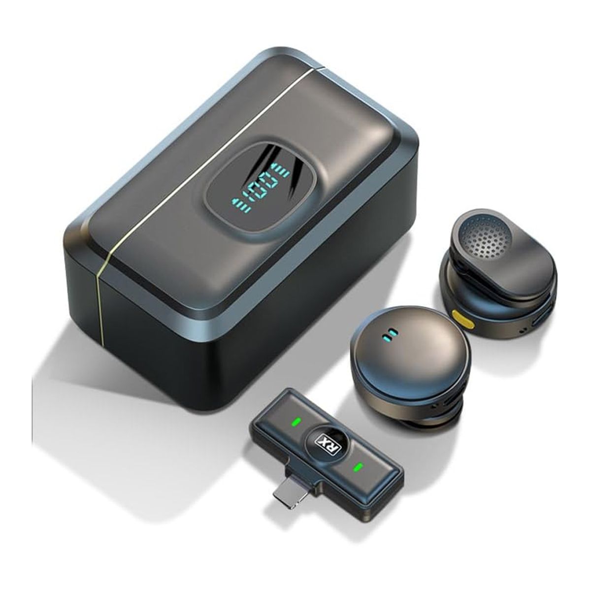 OEM - Micrófono Inalámbrico con Estuche de Carga y Cancelación de Ruido SX21