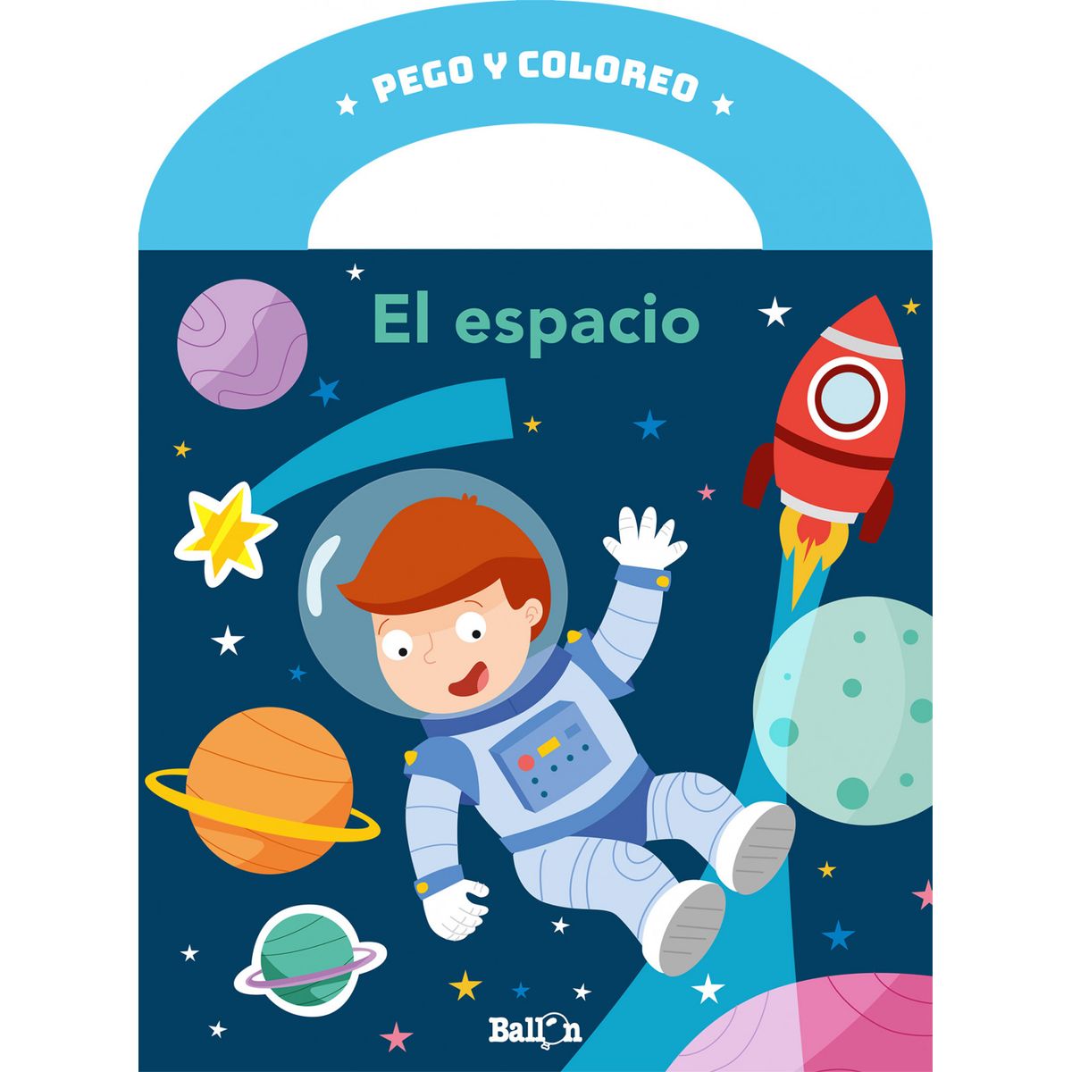 GENERICO - STICKERS Y COLORES: LIBRO MALETÍN DE ACTIVIDADES  EL ESPACIO