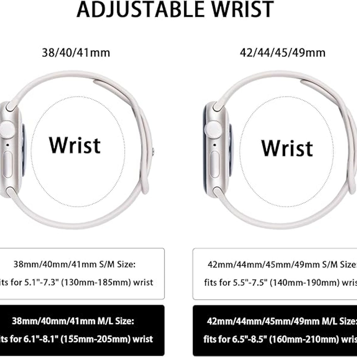 GENERICO - Correa Silicona Compatible Apple Watch 42 / 44 / 45 / 49mm M/L Rosado