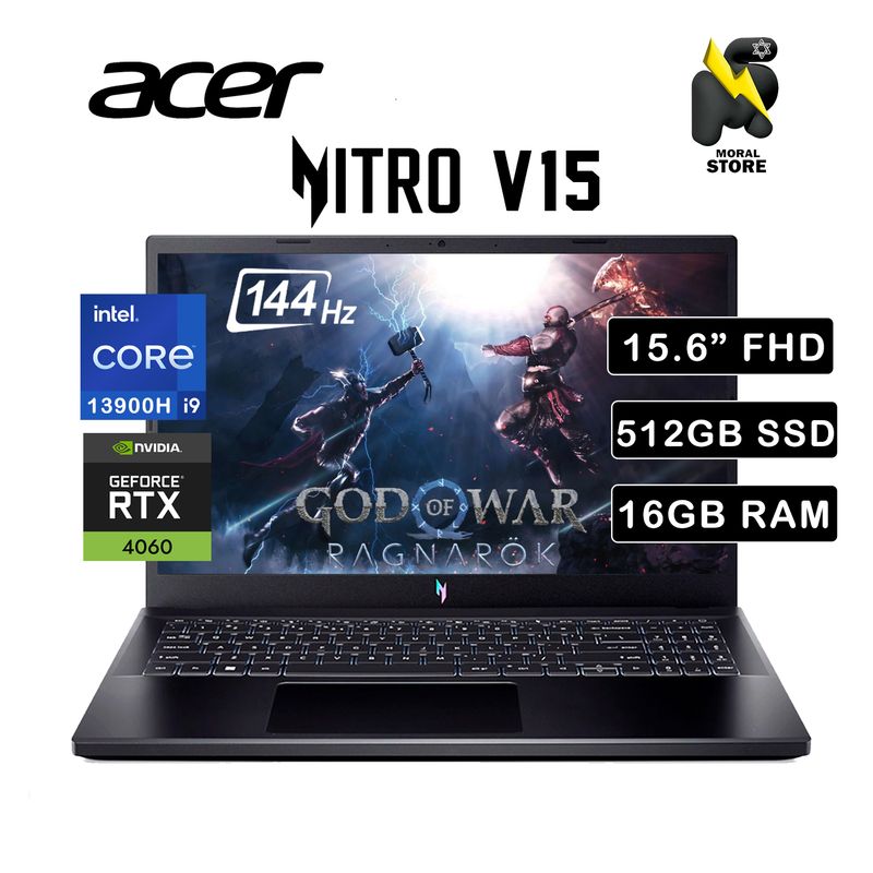 ACER - LAPTOP ACER NITRO NITRO V15-51-93PU  / INTEL i9-13900H /  512 GB SSD  /  16 GB  / RTX 4060 / 15.6" 144HZ