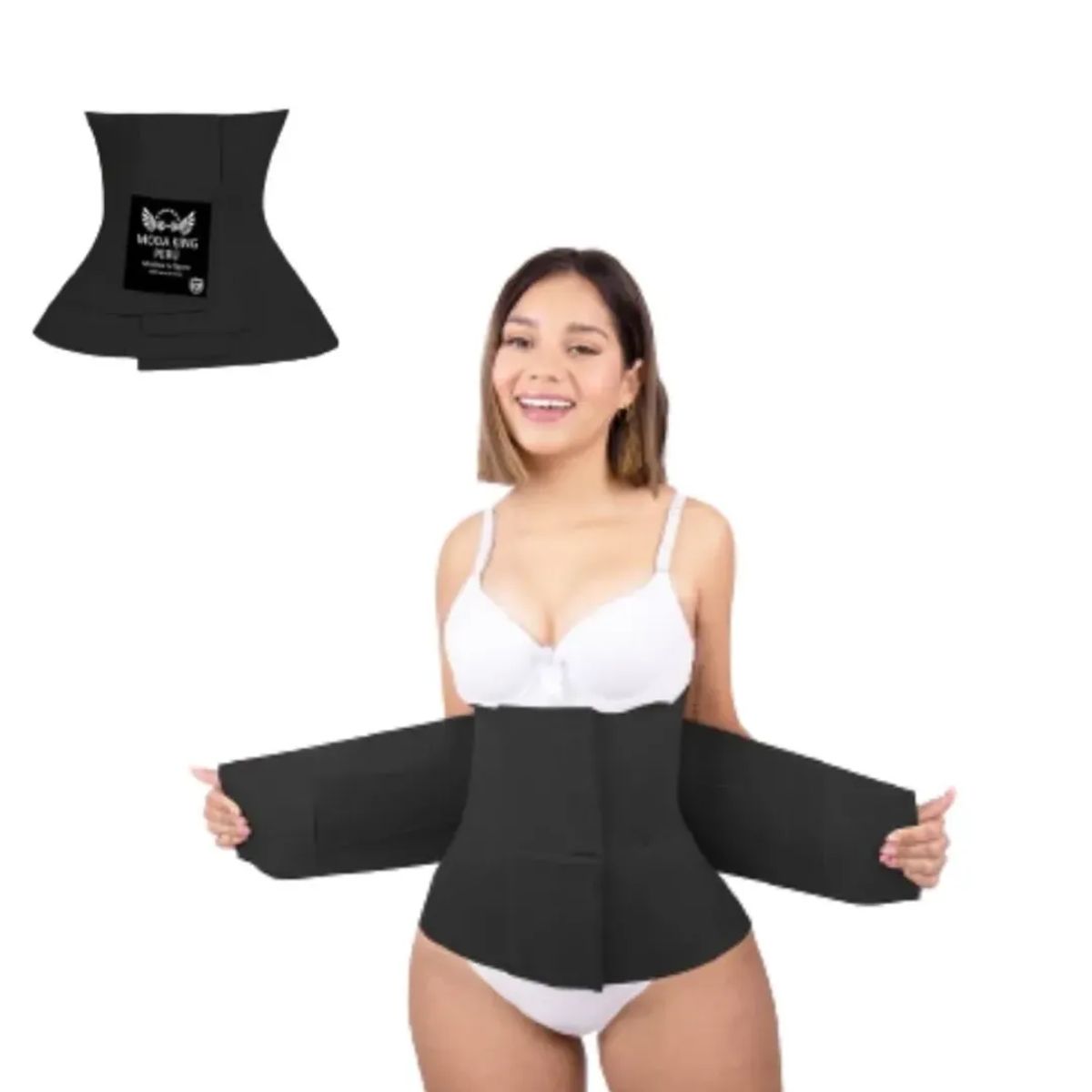 GENERICO - Faja reloj de arena negro