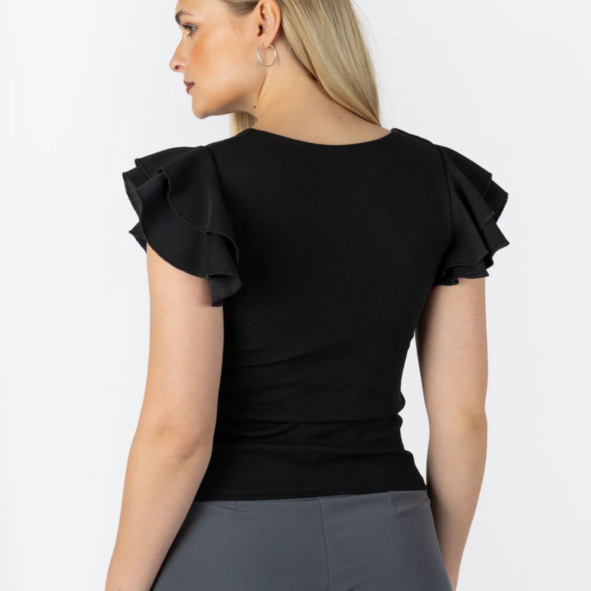 TULULA - Top Bilbao Mujer  Elegancia con Escote Cuadrado